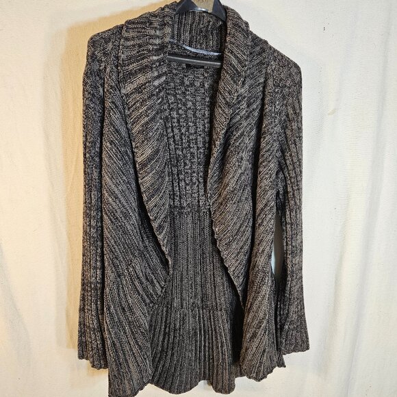 Apt 9 Black & Gray Cardigan Sweater -- ITEM #2235 - Picture 1 of 4